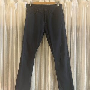 Brooks Brothers Dark Blue Straight Leg Corduroy Lants